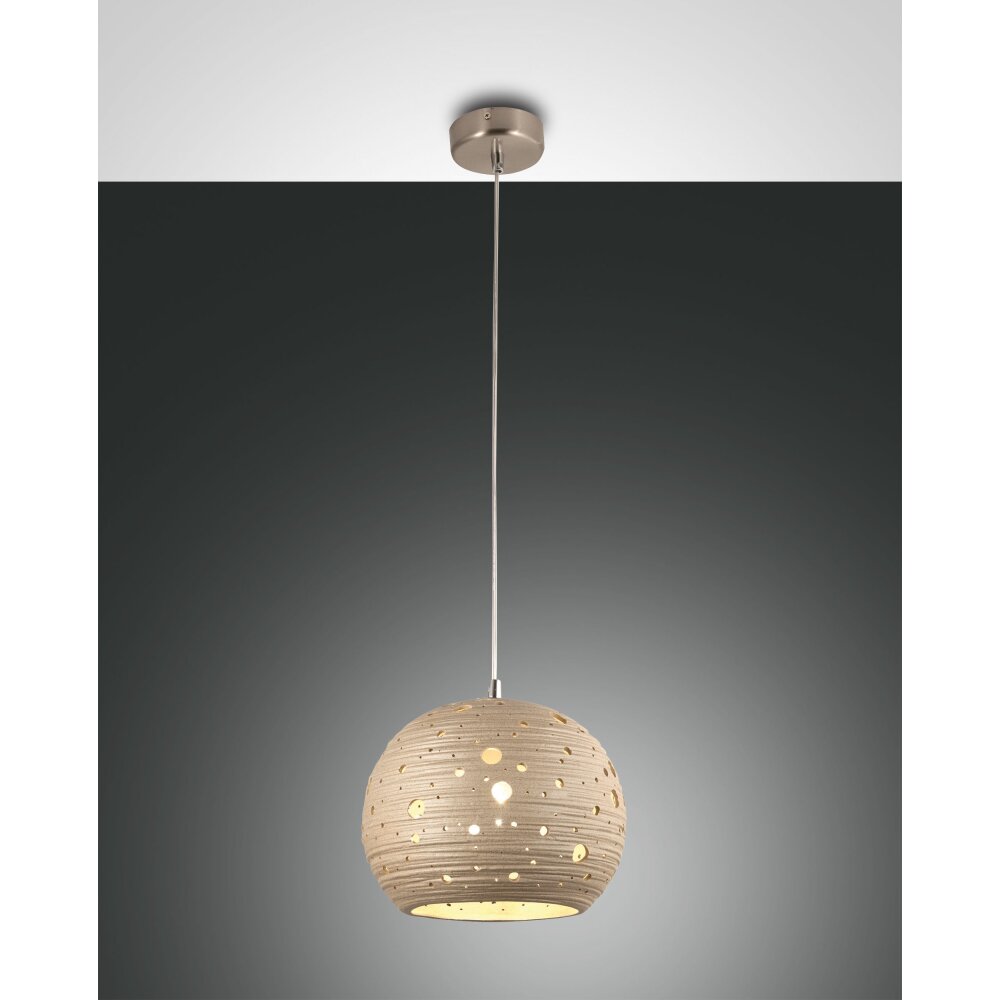 Suspension Fabas Luce Corvara Blanc, 1 lumière main product photo