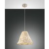 Suspension Fabas Luce Crumple Blanc, 1 lumière