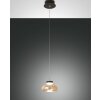 Suspension Fabas Luce Arabella LED Noir, 1 lumière