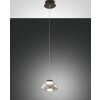 Suspension Fabas Luce Arabella LED Noir, 1 lumière