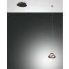 Suspension Fabas Luce Arabella LED Noir, 1 lumière