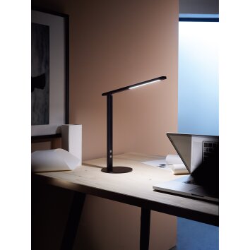Lampe de table Fabas Luce Ideal LED Noir, 1 lumière