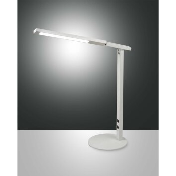 Lampe de table Fabas Luce Ideal LED Blanc, 1 lumière