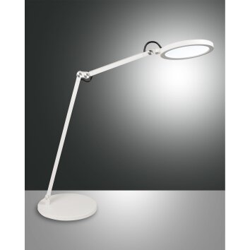 Lampe de table Fabas Luce Regina LED Blanc, 1 lumière