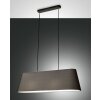 Suspension Fabas Luce Allegra Noir, 2 lumières