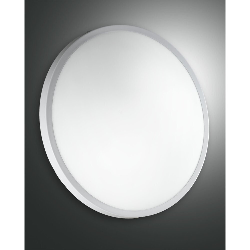 Plafonnier Fabas Luce Plaza LED Blanc, 1 lumière main product photo