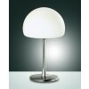 Lampe de table Fabas Luce Gaia LED Nickel mat, 1 lumière
