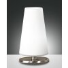 Lampe de table Fabas Luce Milady LED Nickel mat, 1 lumière