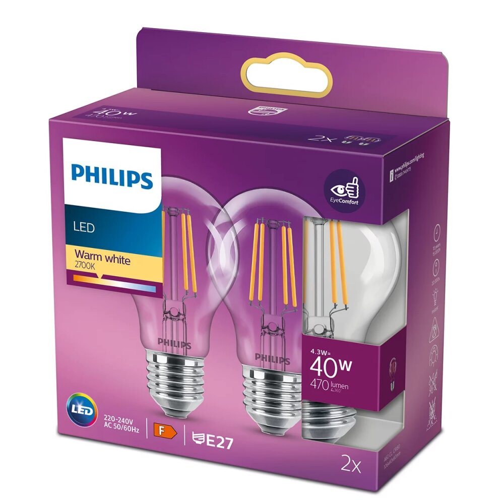 Philips - LOT 2x Lampe de table LED RVB intensité variable Hue