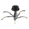 Plafonnier Globo KAELA LED Noir, 1 lumière