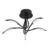Plafonnier Globo KAELA LED Noir, 1 lumière