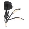 Plafonnier Globo KAELA LED Noir, 1 lumière