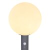 Borne lumineuse Globo OSSY Anthracite, 1 lumière, Détecteur de mouvement