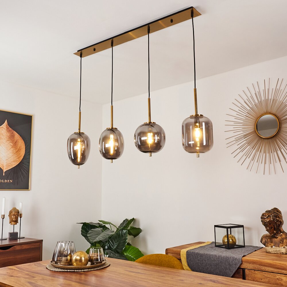 Suspension Verbania Laiton, 4 lumières main product photo