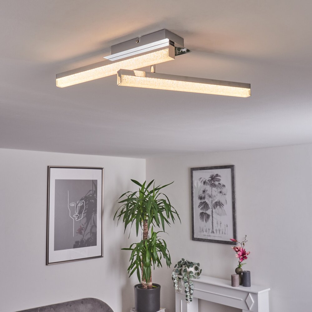 Plafonnier Dawson LED Chrome, 2 lumières main product photo