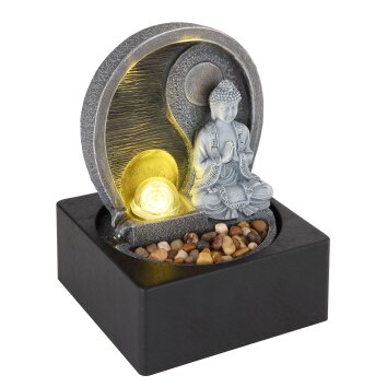 Fontaines d'intérieur Globo FONTANA LED Anthracite, Gris, 4 lumières