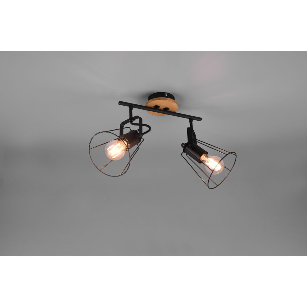 Plafonnier Reality Jaipur Noir, 2 lumières main product photo