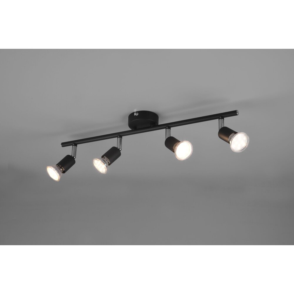 Plafonnier Reality Paris Noir, 4 lumières main product photo
