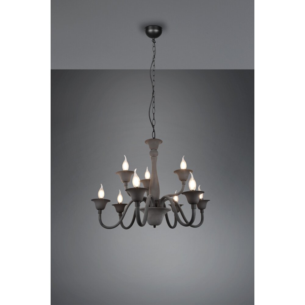 Lustre Trio Elsa Anthracite, 9 lumières main product photo