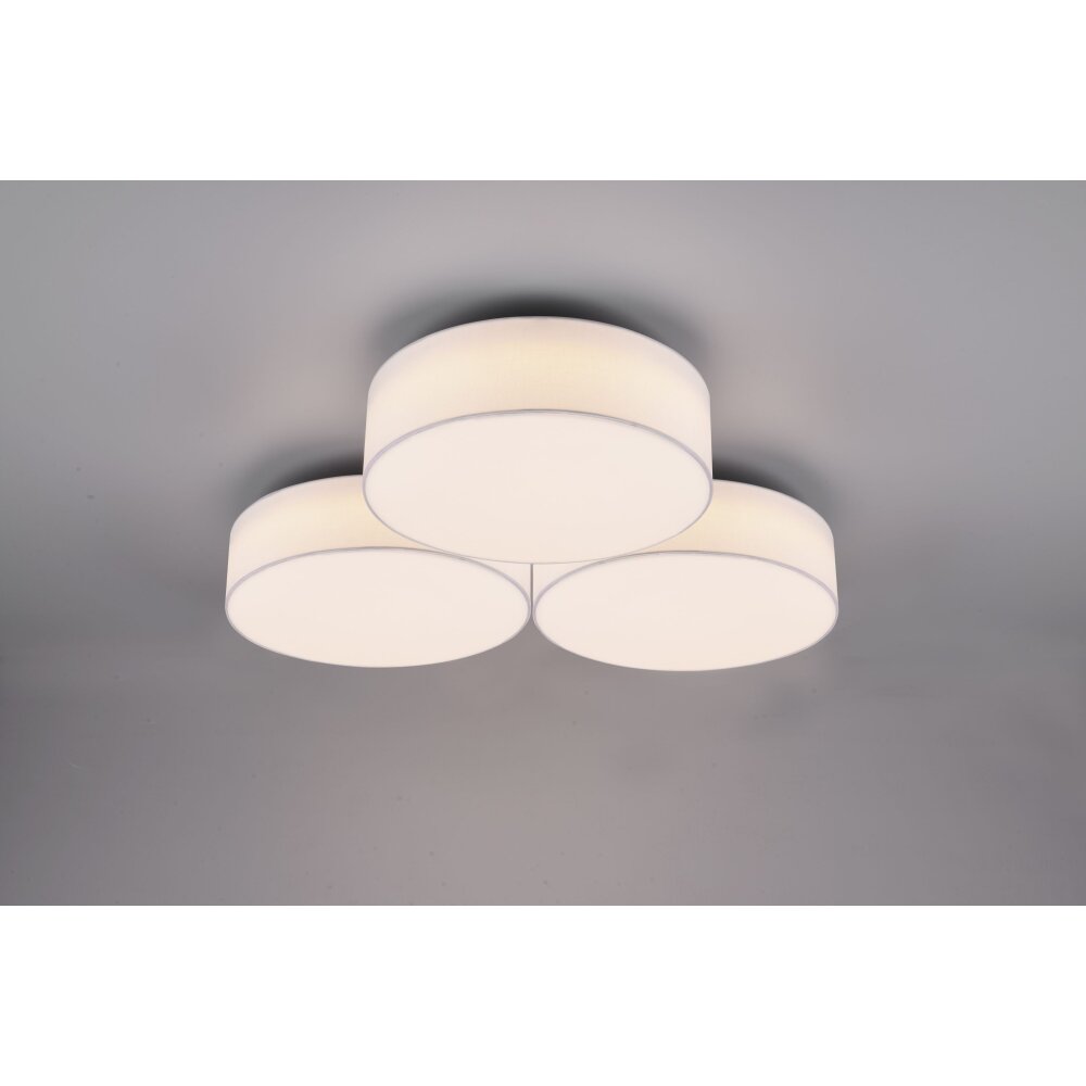 Plafonnier Trio Lugano LED Blanc, 1 lumière main product photo