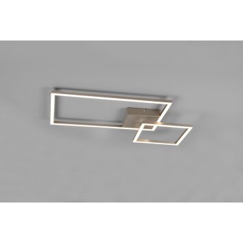 Plafonnier Reality Padella LED Nickel mat, 1 lumière