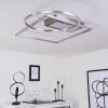 Plafonnier Loftheim LED Chrome, Nickel mat, 1 lumière