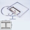 Plafonnier Loftheim LED Chrome, Nickel mat, 1 lumière
