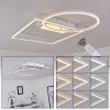 Plafonnier Loftheim LED Chrome, Blanc, 1 lumière