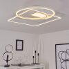 Plafonnier Loftheim LED Chrome, Blanc, 1 lumière