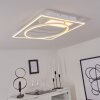 Plafonnier Loftheim LED Chrome, Blanc, 1 lumière