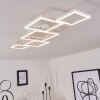 Plafonnier Pourao LED Blanc, 1 lumière