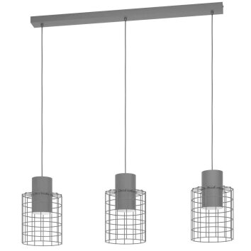 Suspension Eglo-Leuchten MILLIGAN Noir, Blanc, 3 lumières