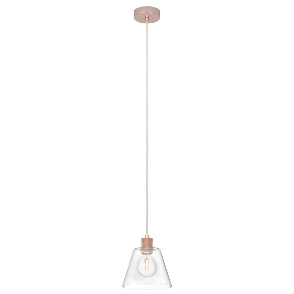 Suspension Eglo-Leuchten COPLEY Or rose, 1 lumière main product photo
