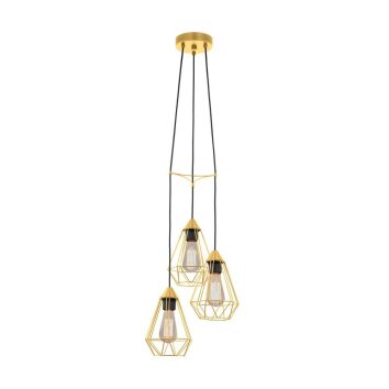 Suspension Eglo-Leuchten TARBES Laiton, 3 lumières