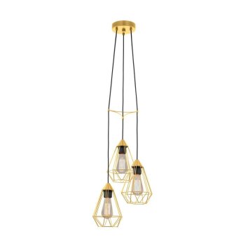 Suspension Eglo-Leuchten TARBES Laiton, 3 lumières