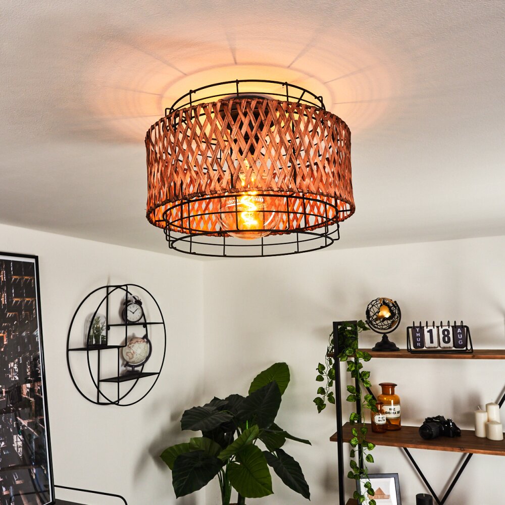 Plafonnier Otta Noir, 1 lumière main product photo