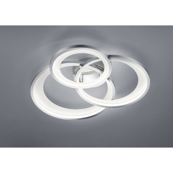 Plafonnier Trio-Leuchten Granada LED Chrome, 1 lumière