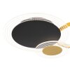 Plafonnier Globo SENNA LED Noir, 1 lumière, Télécommandes