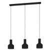 Suspension Eglo-Leuchten CASIBARE Noir, 3 lumières