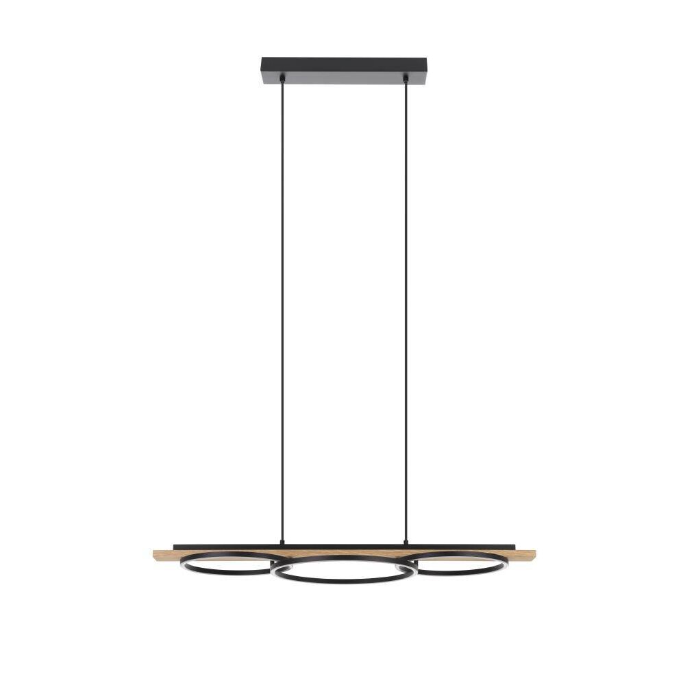 Suspension Eglo-Leuchten BOYAL LED Brun, Noir, 3 lumières main product photo