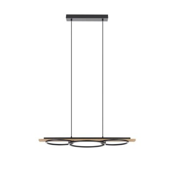 Suspension Eglo-Leuchten BOYAL LED Brun, Noir, 3 lumières