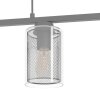 Suspension Eglo-Leuchten ZOCABON Noir, 4 lumières