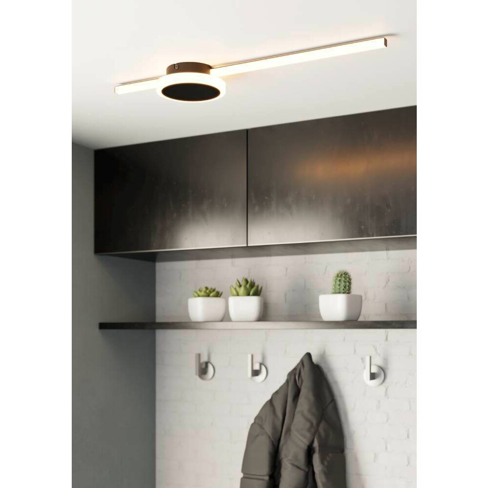 Plafonnier Eglo-Leuchten SARGINTO LED Noir, 2 lumières main product photo