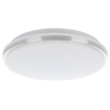 Plafonnier Eglo-Leuchten MARUNELLA-S LED Nickel mat, Blanc, 1 lumière