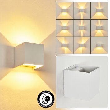 Applique murale Strandaa LED Blanc, 2 lumières