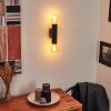 Applique murale Tulla Noir, 2 lumières