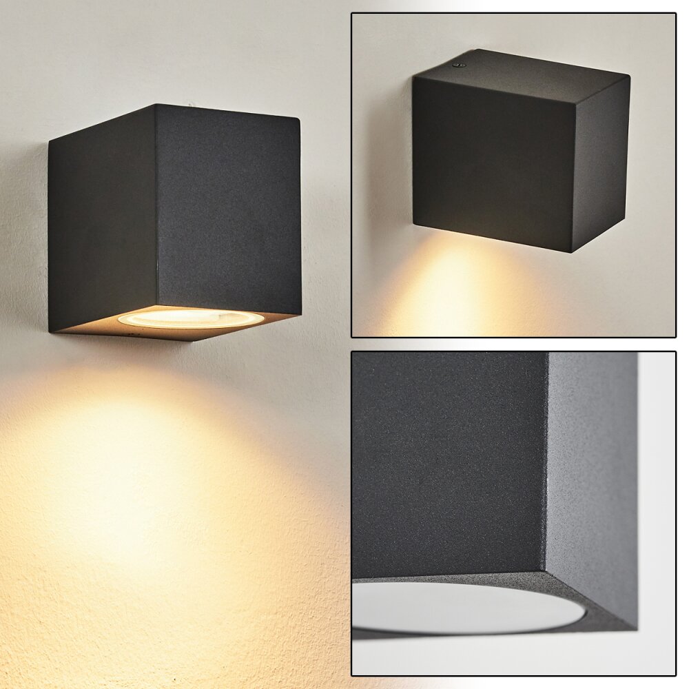 Applique murale d'extérieur Skaabu Noir, Blanc, 1 lumière main product photo