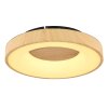 Plafonnier Globo JOLLI LED Couleur bois, 1 lumière, Télécommandes