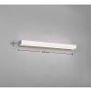 Applique murale Trio-Leuchten Rocco LED Chrome, 1 lumière