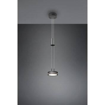 Suspension Trio-Leuchten Franklin LED Anthracite, 1 lumière